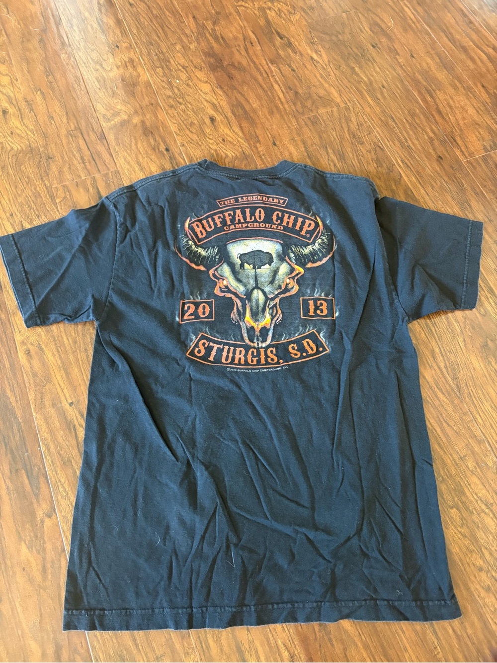 Buffalo Chip 2013 Sturgis Hot Leathers Tee Size Large